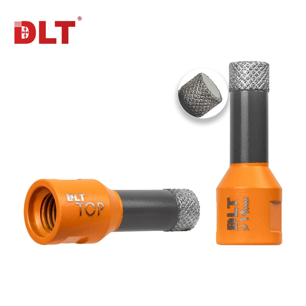 Коронка алмазная для керамогранита и камня DLT TOP, 14мм, арт.2091