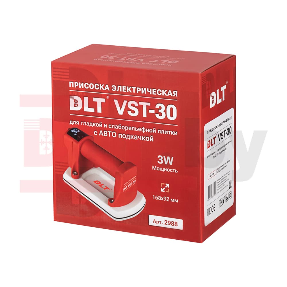 Электрическая присоска DLT VST-30 для гладкой и рельефной плитки с АВТО подкачкой, арт.2988 - фото 8