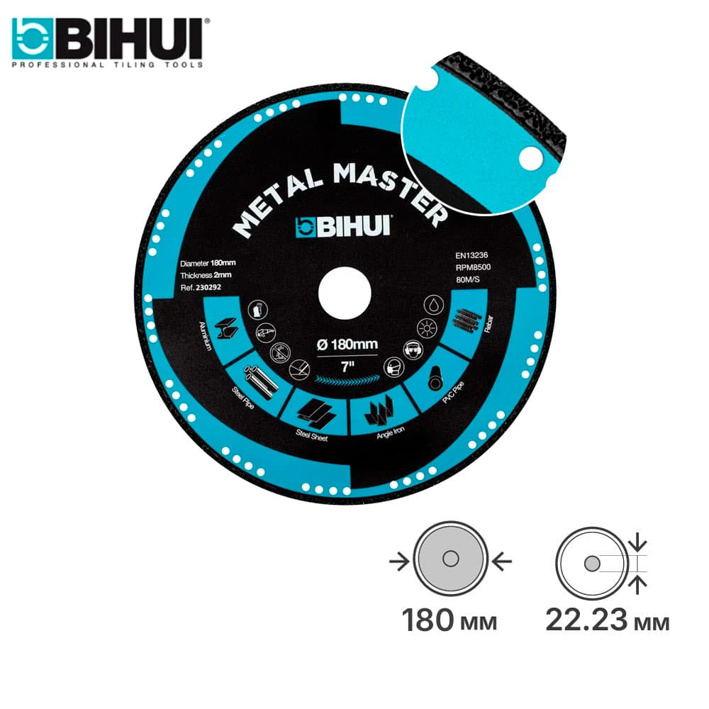 Диск алмазный BIHUI METAL MASTER 180 мм, арт.DSBC180