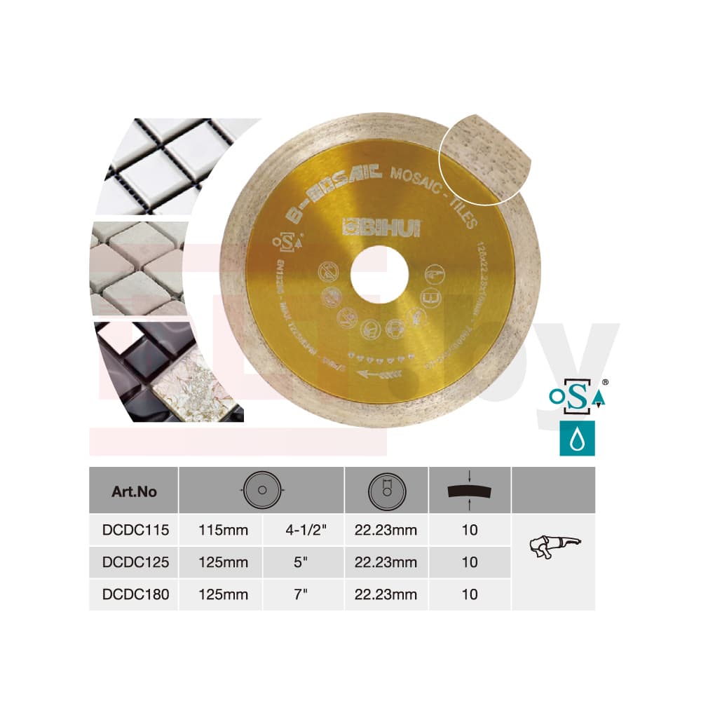 Алмазный диск BIHUI B-MOSAIC, 115х1,0мм, арт.DCDC115 - фото 2