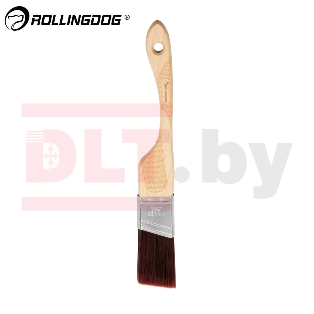 Кисть Rollingdog X1000 38мм, угловой срез, полиэстер, серия Professional, арт.10297