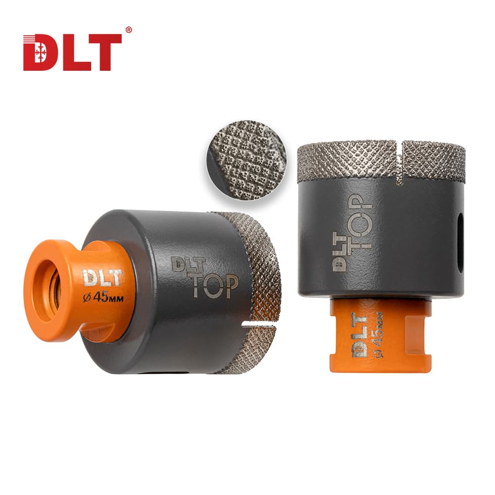 Коронка алмазная для керамогранита и камня DLT TOP, 45мм, арт.2102