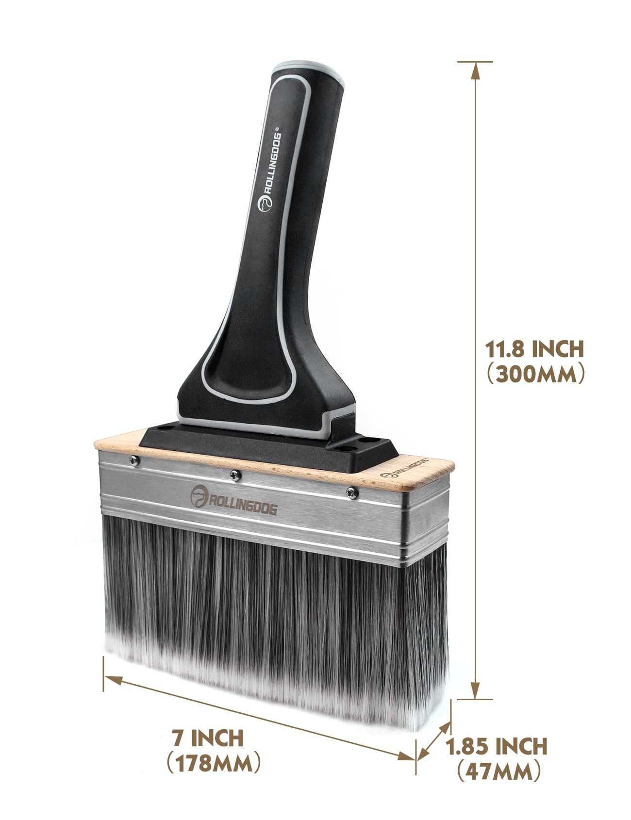Кисть макловица Rollingdog 50*175мм, синтетика, арт.10715 - фото 10