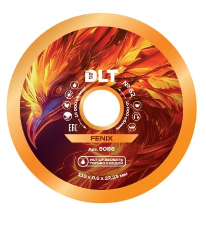 Алмазный диск DLT № 52 Fenix, 115х1мм, арт.5086