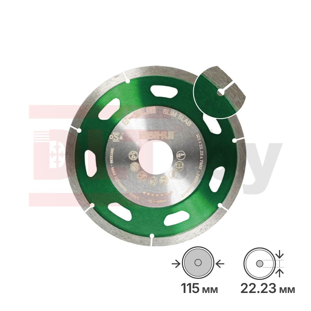 Алмазный диск BIHUI B-SLIM, 115х1,1мм, арт.DCDS115