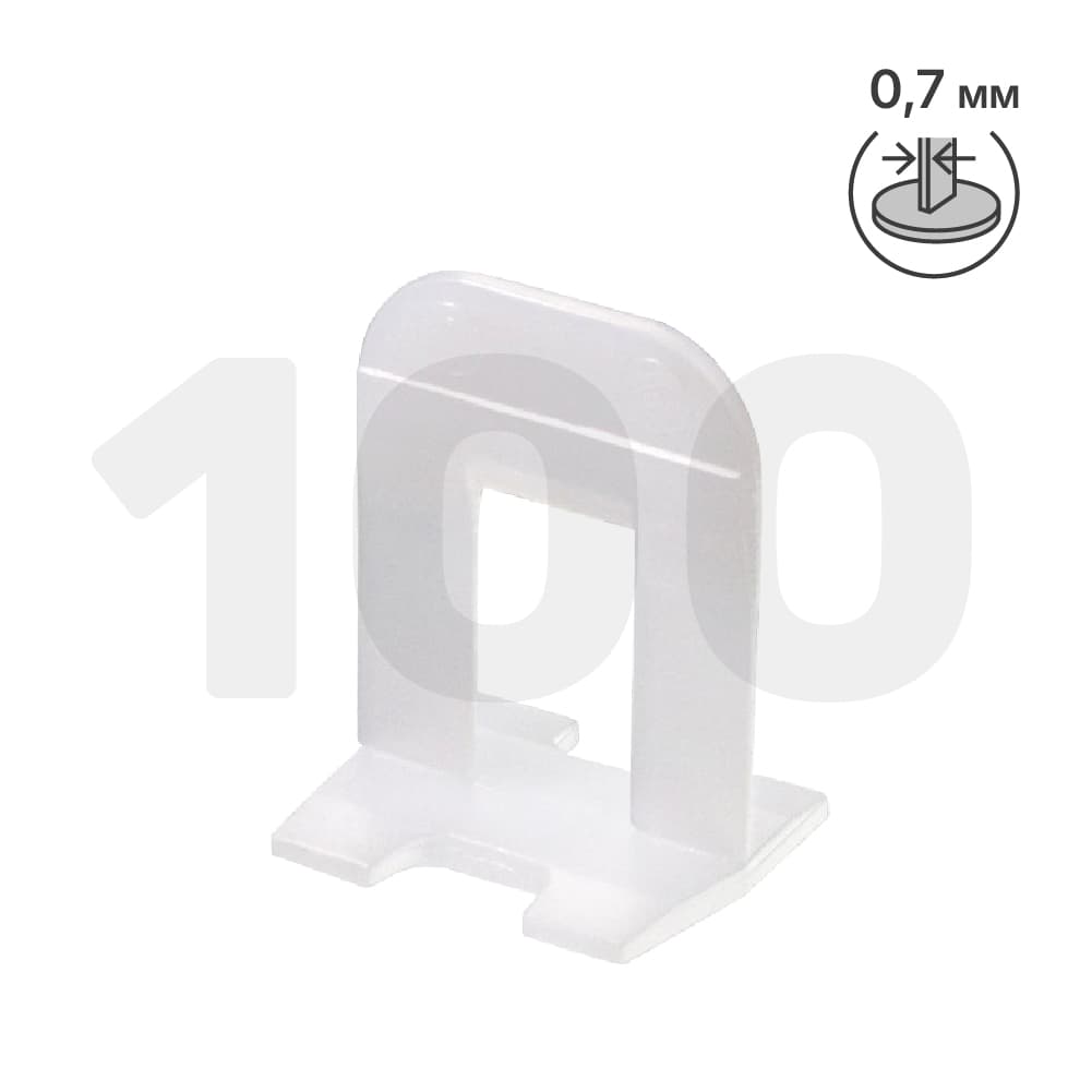 Зажим (СВП) SVP-PROFI mini (0,7 мм) 100 шт ПЛАСТИК РУСИ, арт.1228