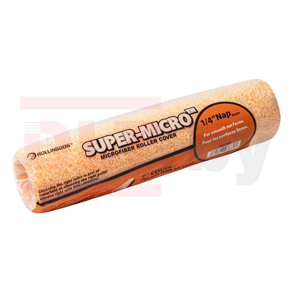 Валик Rollingdog SUPER-MICRO 230мм, ворс 6мм, для каркаса 38мм, микрофибра, арт.00200 - фото 3