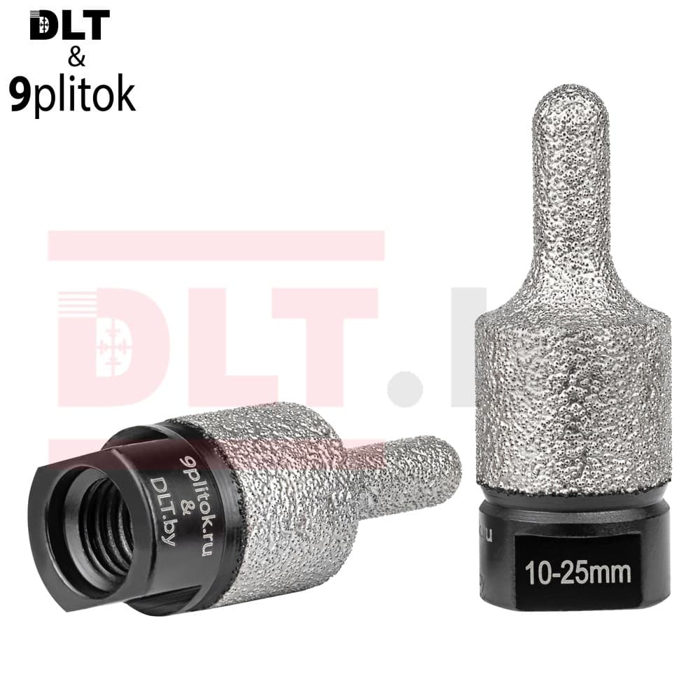 Коронка-фреза алмазная для плитки 9plitok&amp;amp;DLT (CERAMIC PRO), 10-25мм, арт.1183
