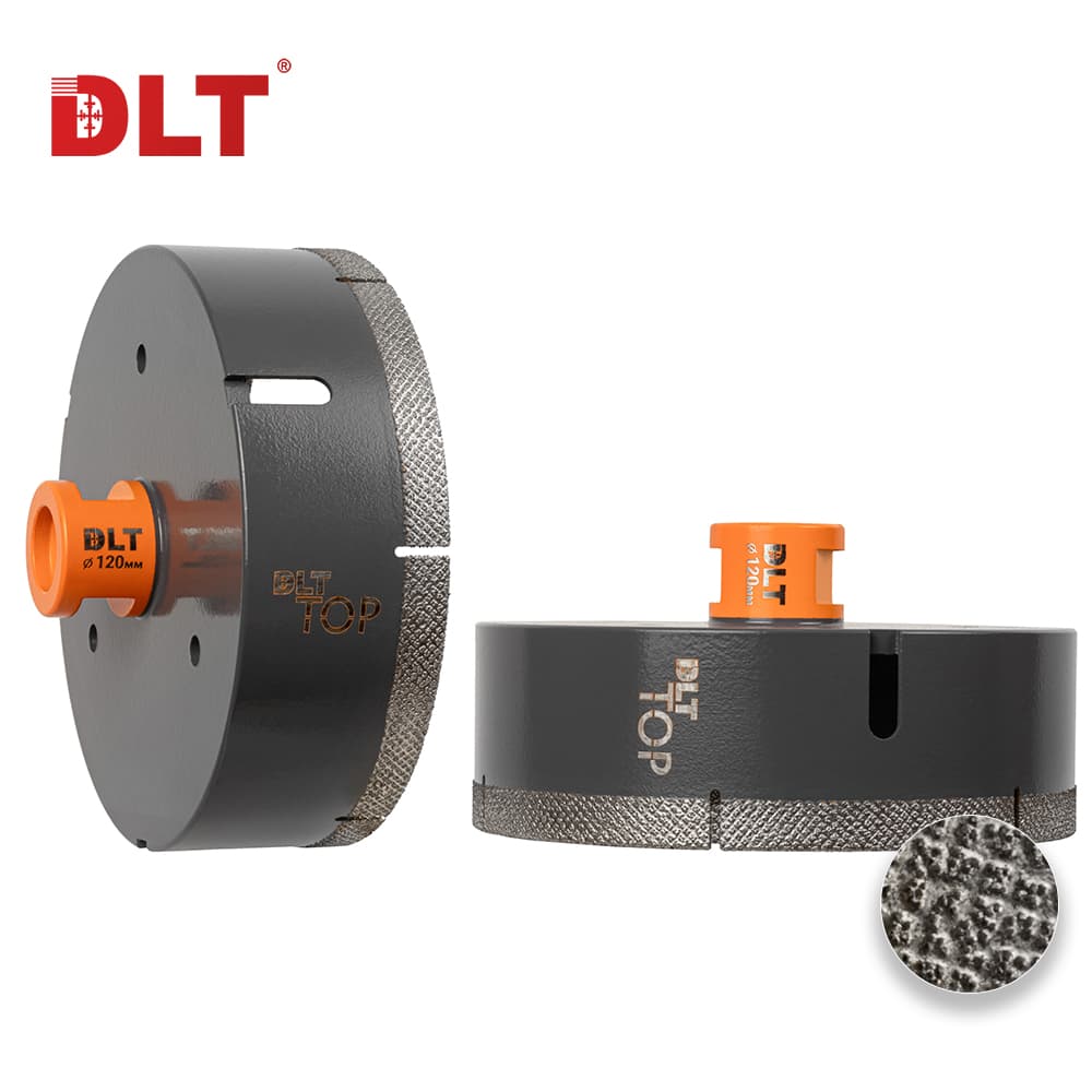 Коронка алмазная для керамогранита и камня DLT TOP, 120мм, арт.2112