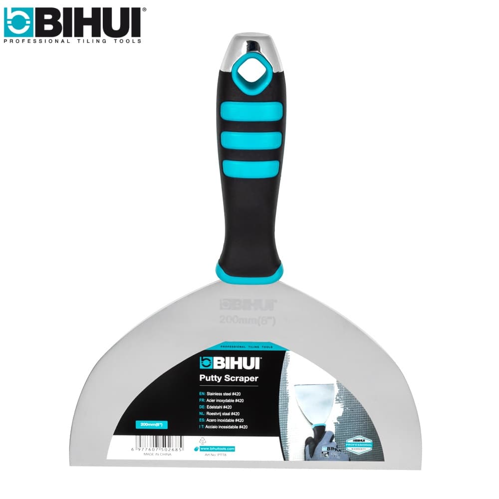 Шпатель малярный BIHUI 8&amp;quot; (200мм) из нержавеющей стали, арт.PTT8