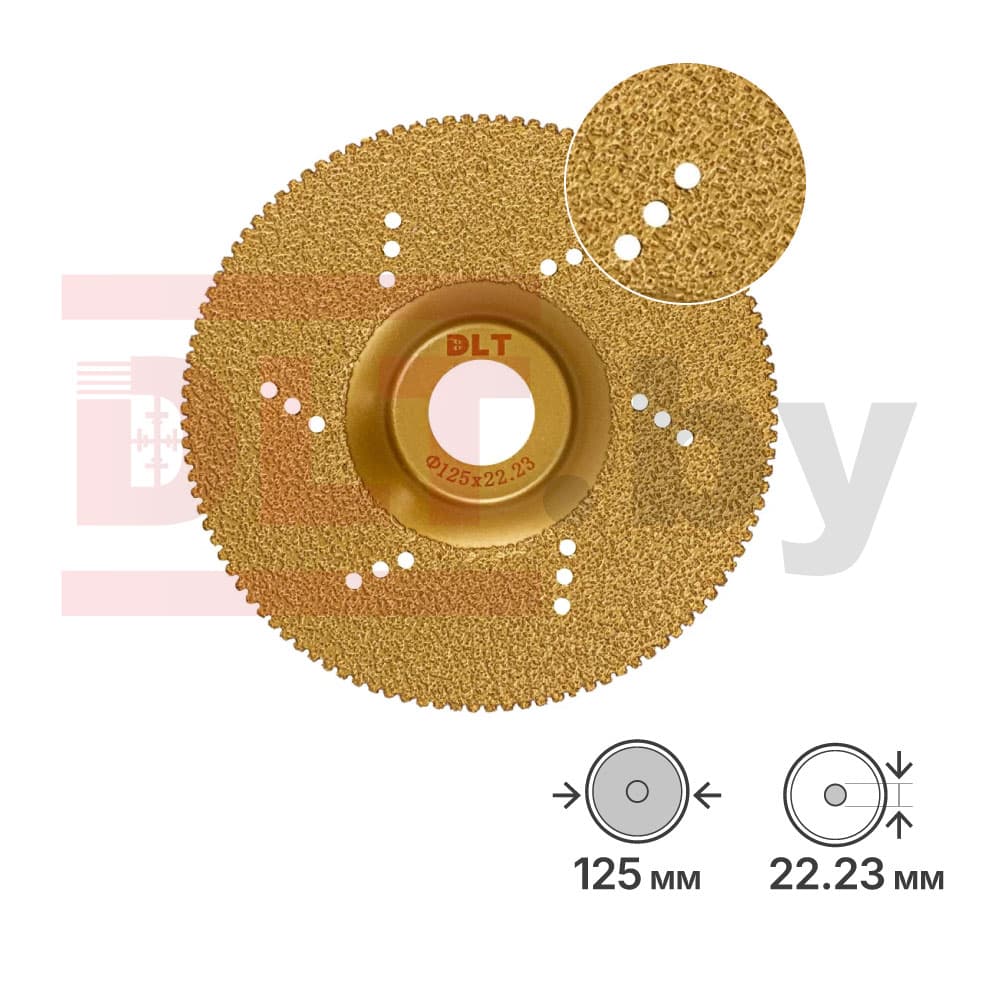 Шлифовальный алмазный диск DLT №28 VACUUM, 125мм, арт.1544