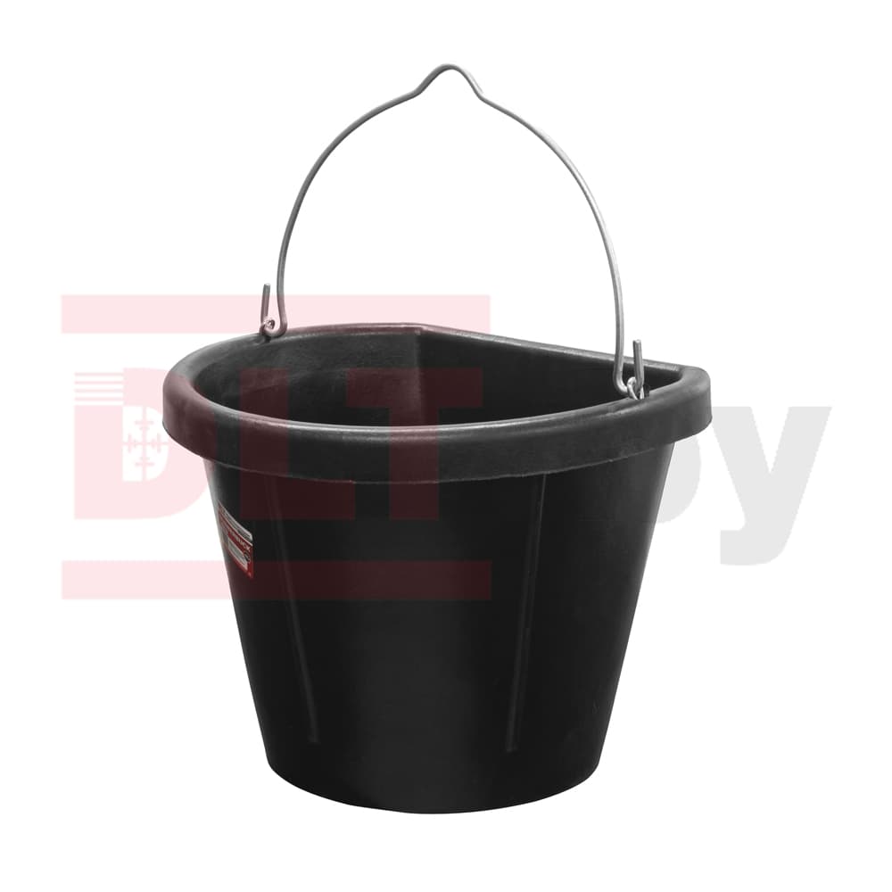 Ведро строительное гибкое с плоским краем, DLT, 17л (факт. 15,5л), тип RUBBERBUCK, арт.2906 - фото 3