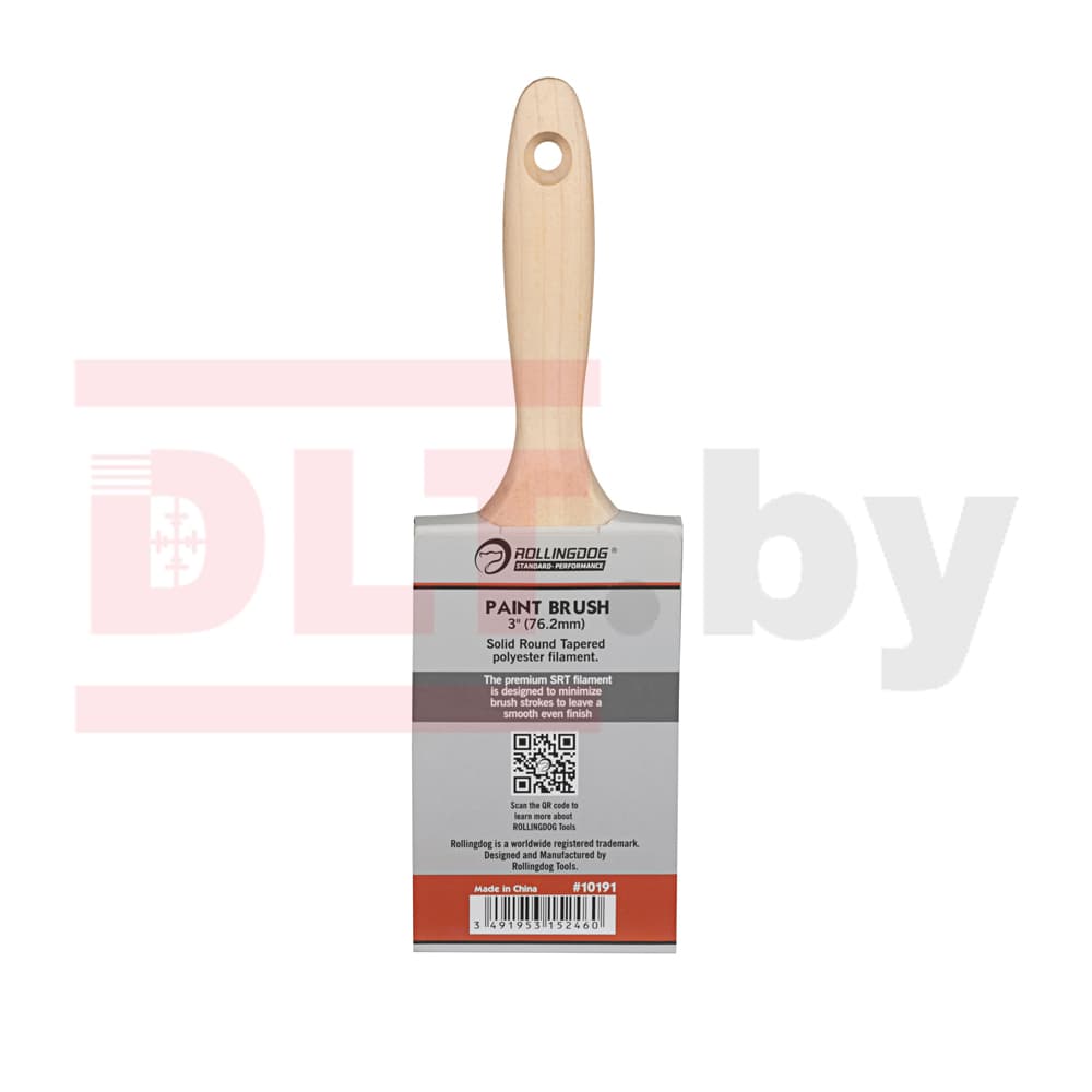 Кисть Rollingdog W1000 75мм, прямой срез, синтетика, серия Professional, арт.10191 - фото 3