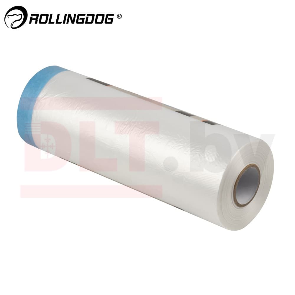 Укрывное полотно на малярной ленте Rollingdog WASHI-SHIELD 8мкм, 150см*30м, арт.81450