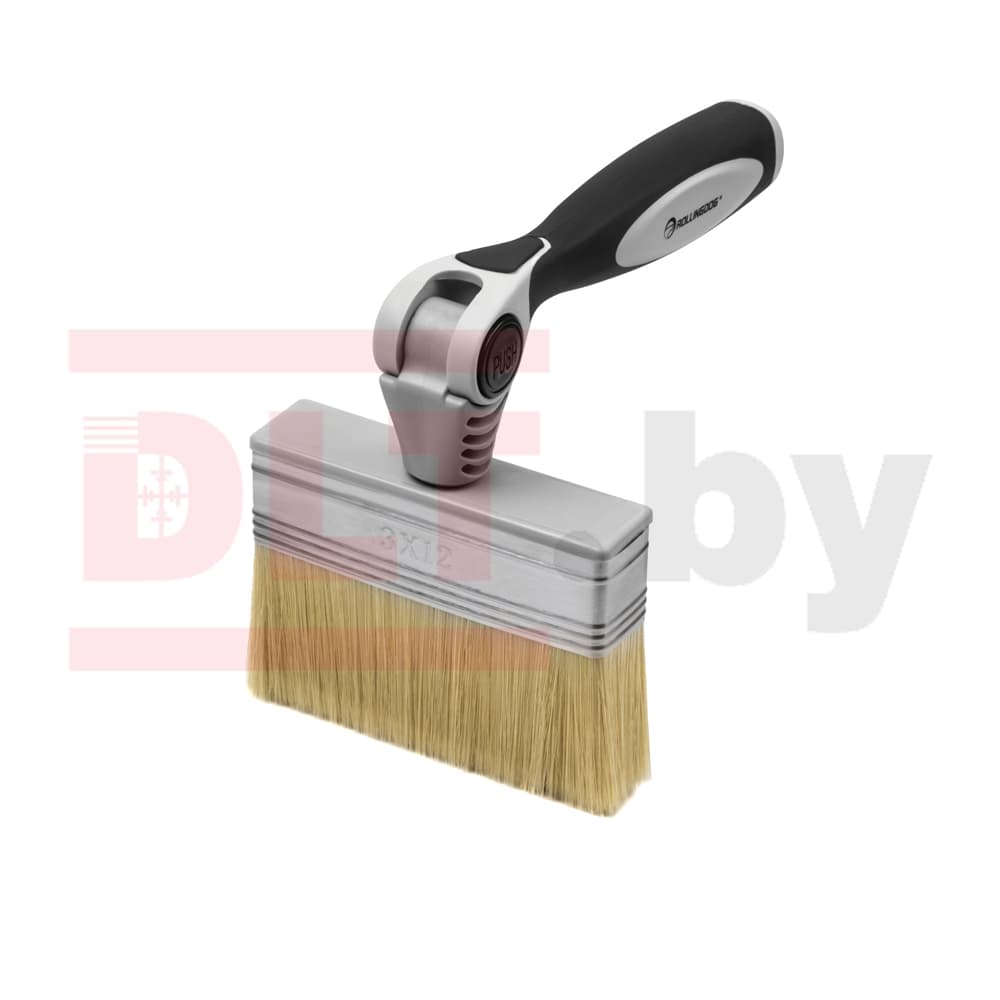 Кисть макловица поворотная Rollingdog PRO-ANGLE 30*120мм, синтетика, арт.10574 - фото 3
