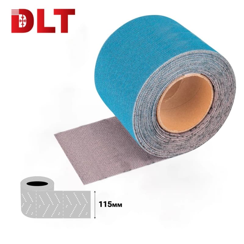 Шлифовальная сетка в рулоне DLT GrandFlex BLUE-NET ROLL, P80, 115мм*12м, (керамика), арт. 3639