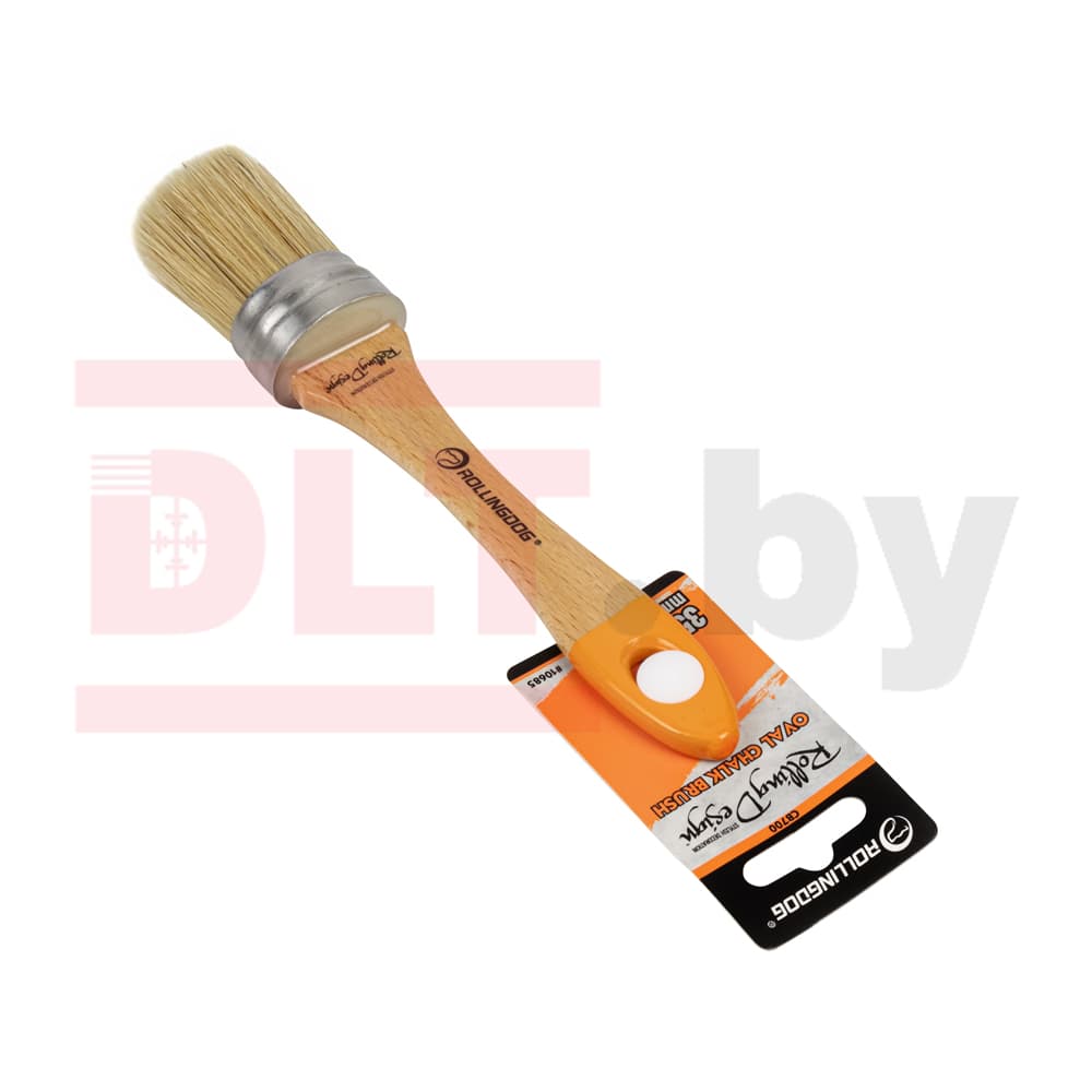 Кисть Rollingdog Design 35мм, овальная, смешанная щетина, серия Professional, арт.10685 - фото 3