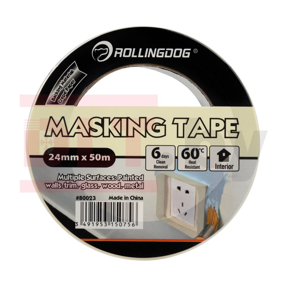 Малярная лента Rollingdog Masking Tape 24мм x 50м, арт.80023 - фото 3