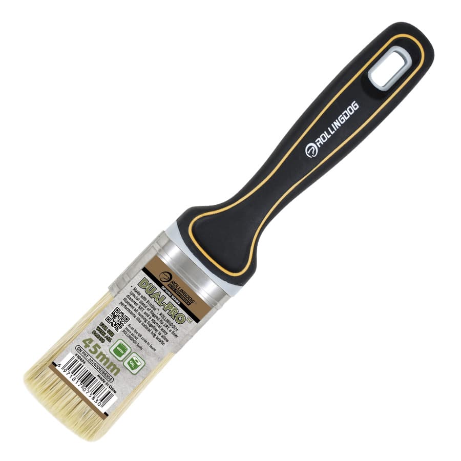 Кисть Rollingdog DUAL-PRO 45мм, прямой срез, синтетика, серия Elite, арт.10454 - фото 2