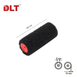 Валик для нанесения шпатлевки DLT 180 мм, ворс 16 мм, для бюгеля 8 мм, нейлон, арт.3607