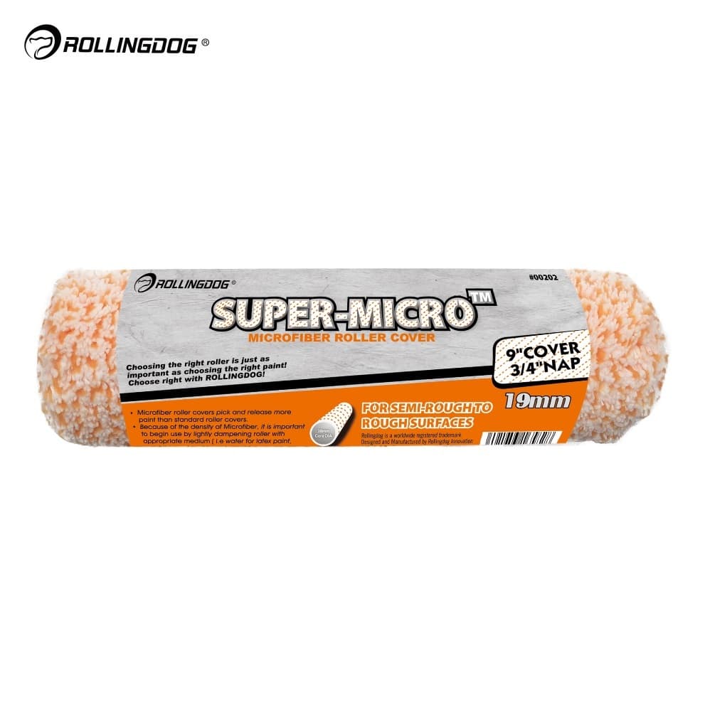 Валик Rollingdog SUPER-MICRO 230мм, ворс 19мм, для каркаса 38мм, микрофибра, арт.00202 - фото 4