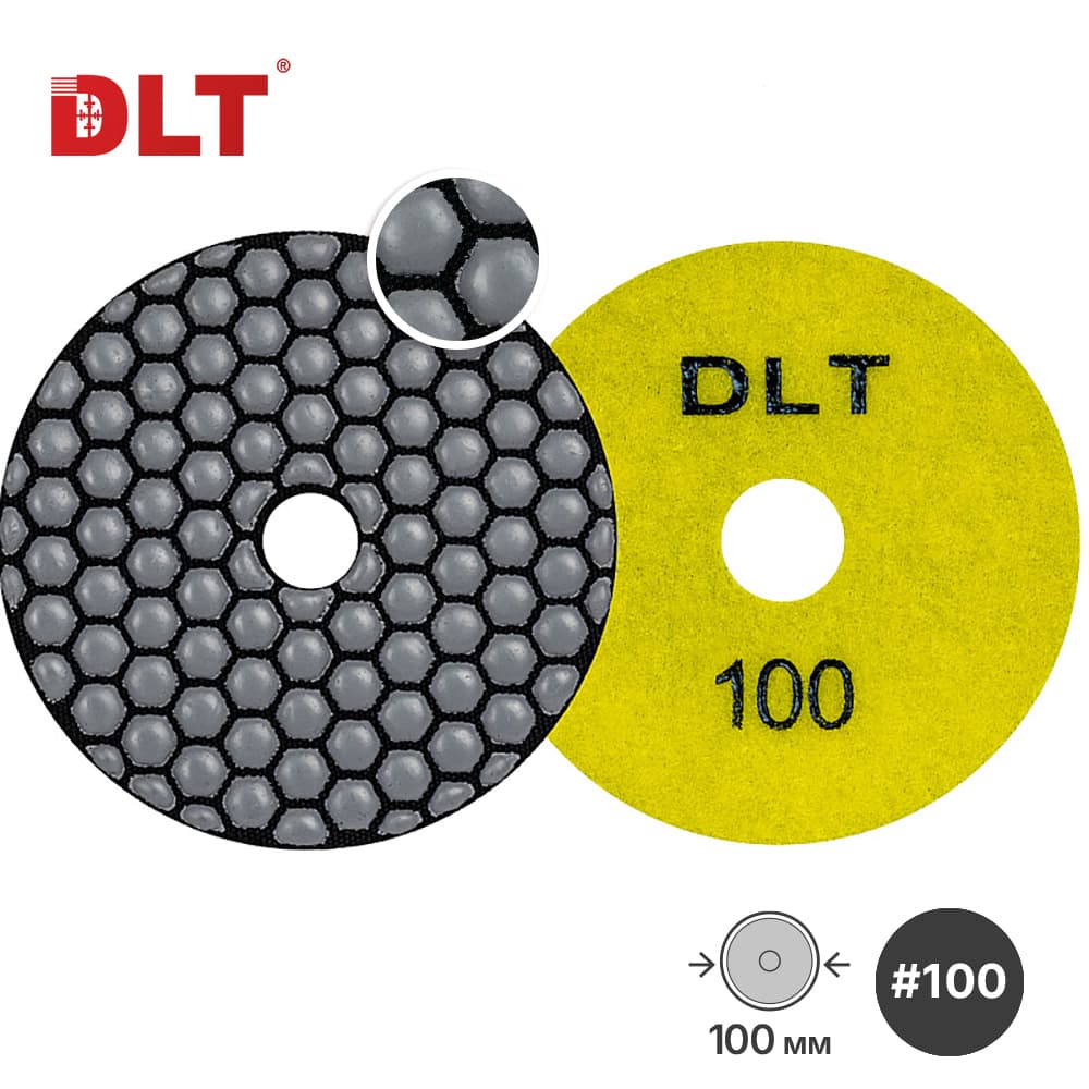 Алмазный гибкий шлифовальный круг DLT №15, #100, арт.1168