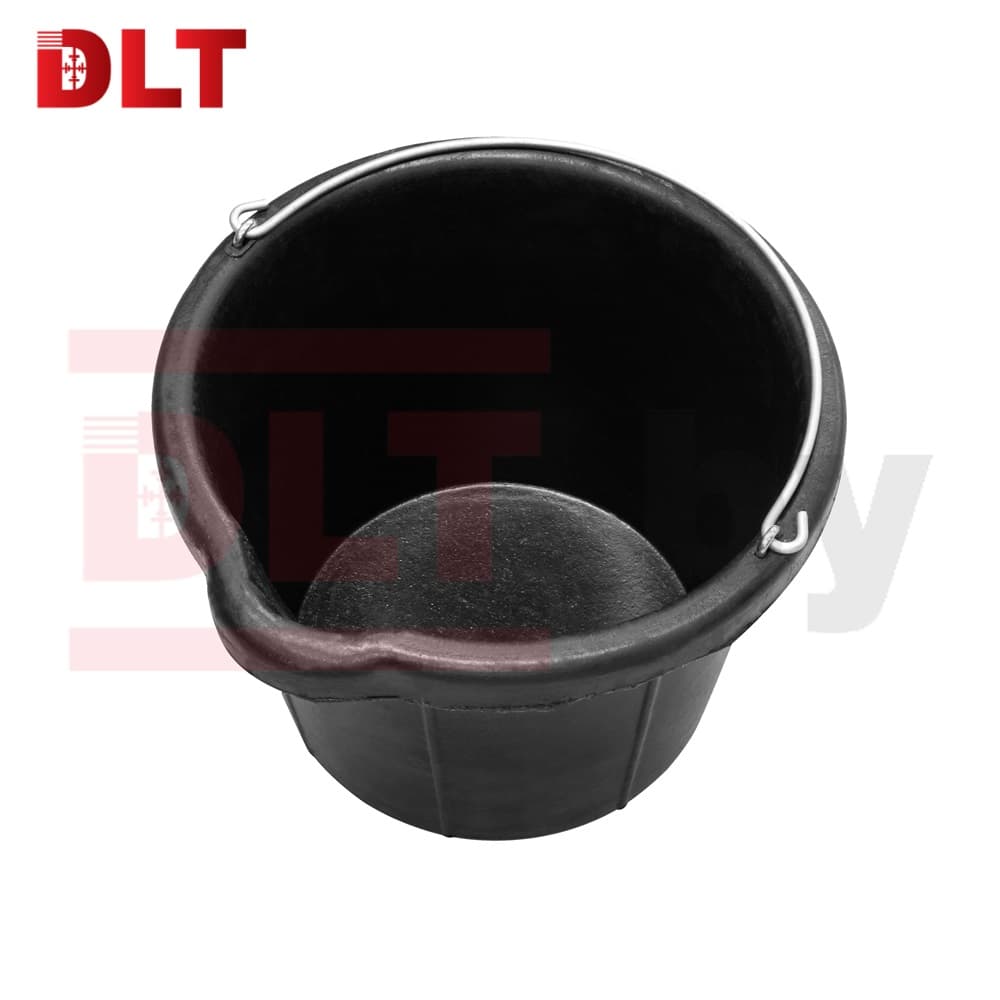 Ведро строительное гибкое с градуировкой, DLT, 8л (факт. 7,3л), тип RUBBERBUCK, арт.2902