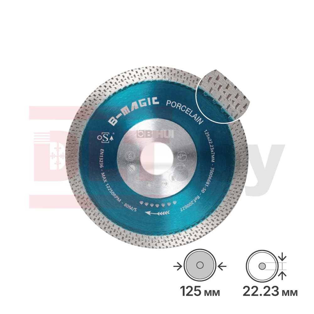 Алмазный диск BIHUI B-MAGIC,125х1,4мм, арт.DCDW125
