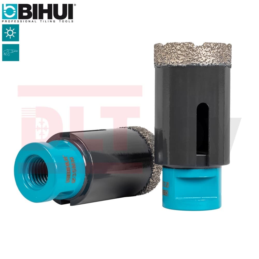 Коронка алмазная по керамограниту BIHUI, 35мм (вакуумная пайка), арт.DBDF35