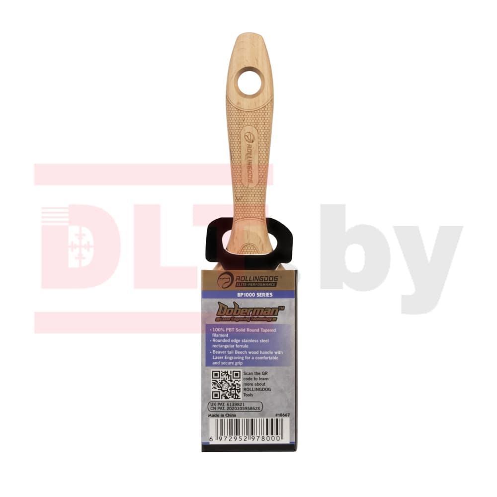 Кисть Rollingdog BP1000 50мм, прямой срез, синтетика серия Elite, арт.10667 - фото 3