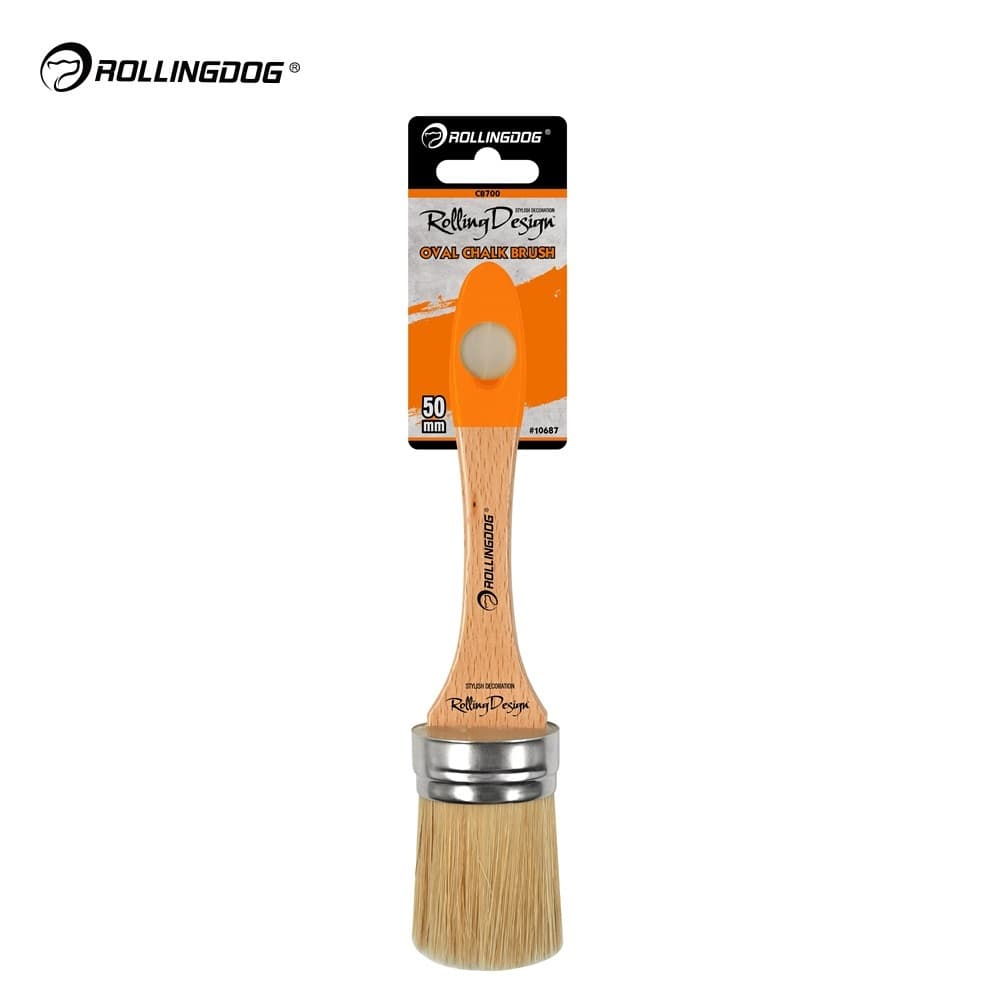 Кисть Rollingdog Design 45мм, овальная, смешанная щетина, серия Professional, арт.10687 - фото 4