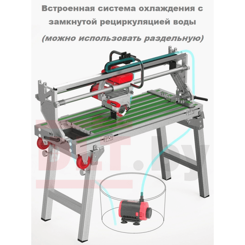 Плиткорез электрический DLT OptiTronic Auto (версия PRO) рез до 1200мм, с АВТОМАТИКОЙ, арт.1838 - фото 7