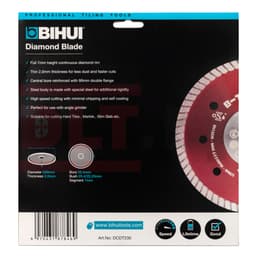 Алмазный диск BIHUI B-TURBO, 230х2,0мм, арт.DCDT230 - фото 6
