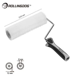 Валик игольчатый с бюгелем Rollingdog 230мм, иглы 12мм, арт.60306