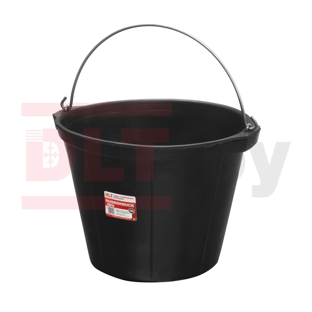Ведро строительное гибкое, DLT, 10л (факт. 8,8л), тип RUBBERBUCK, арт.2903 - фото 3