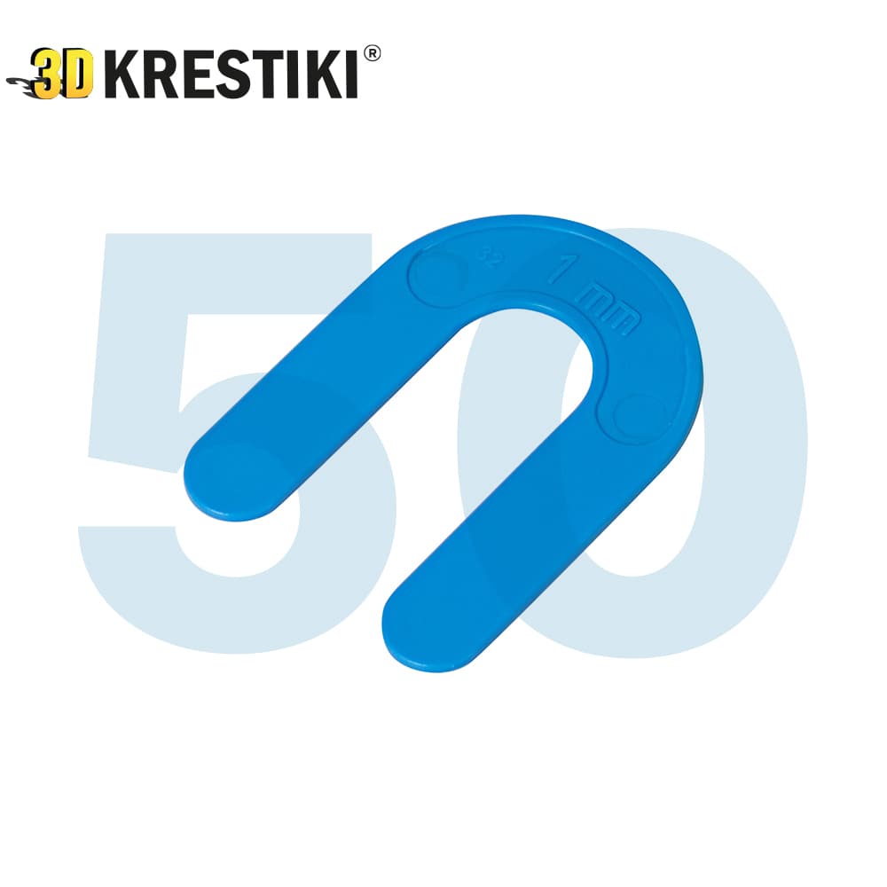 Подкова для регулировки шва 3D KRESTIKI 1мм, 50шт, арт. 4497