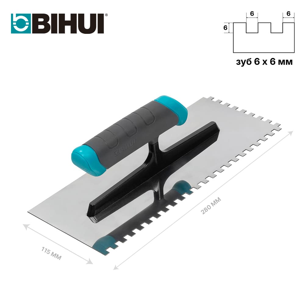 Гребенка BIHUI 280*115мм, зуб 6мм, арт.PTSS06
