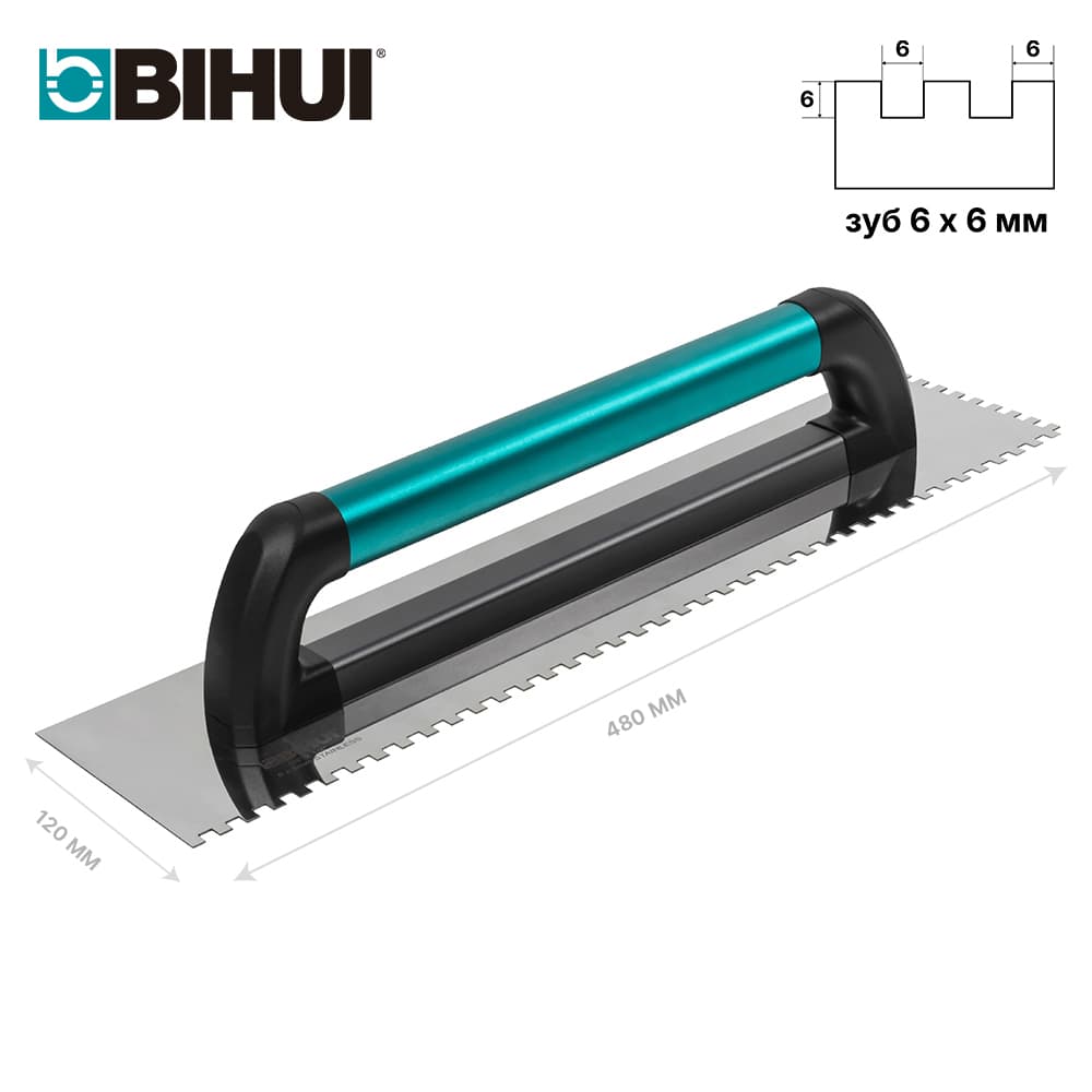 Гребенка BIHUI 480*120мм, зуб 6мм, арт.PTSM06