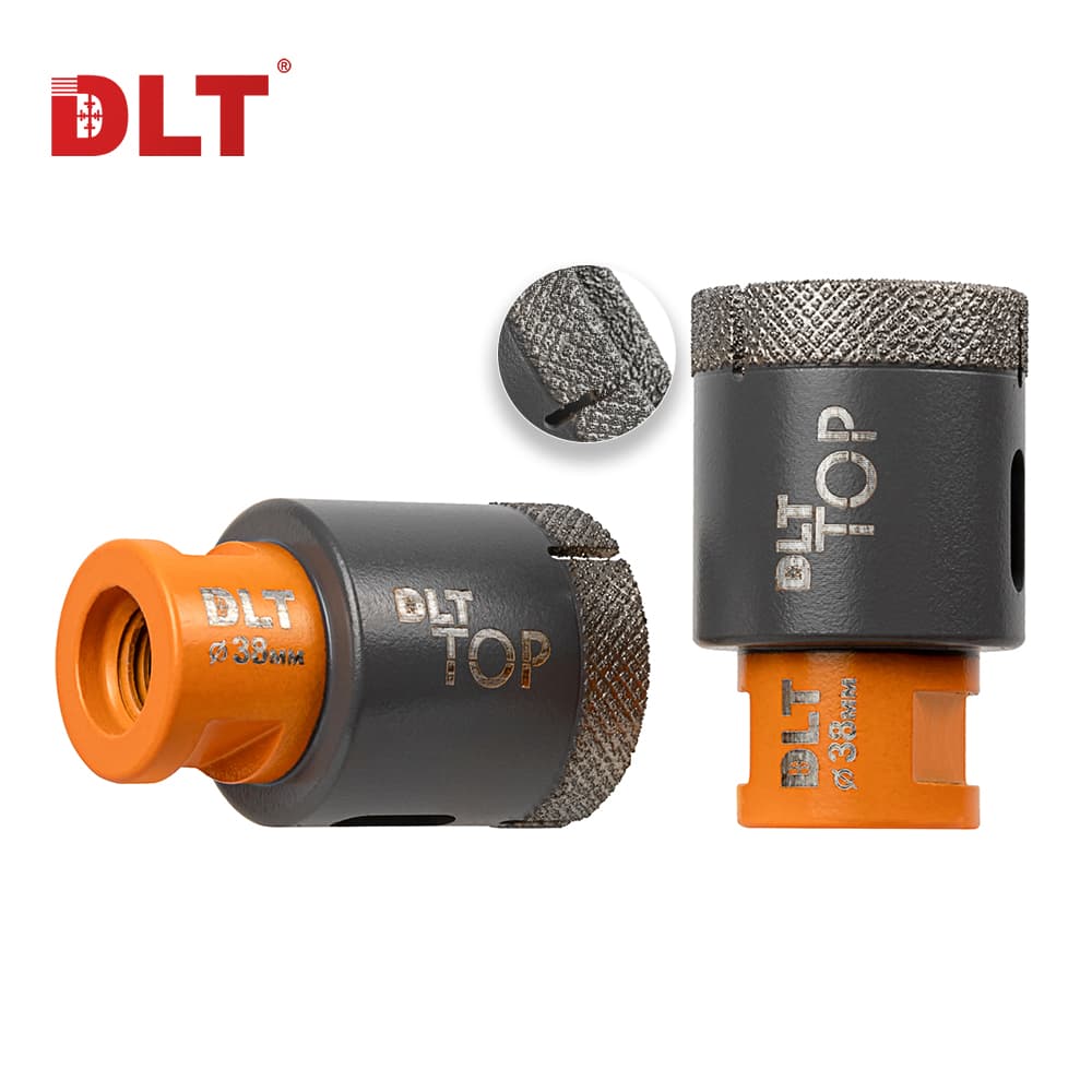 Коронка алмазная для керамогранита и камня DLT TOP, 38мм, арт.2100
