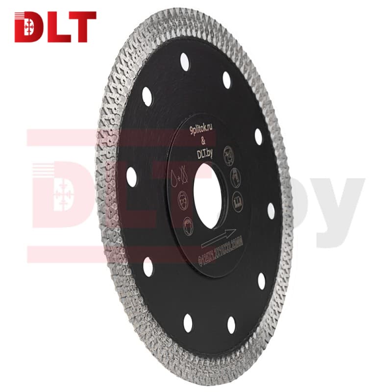 Алмазный отрезной диск 9plitok&amp;amp;DLT (Turbo-X), 125х1,4мм, арт.0515 - фото 3