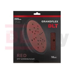 Круг шлифовальный DLT GrandFlex RED, P40, 225мм, 10шт, (на бумаге, оксид алюминия), арт.4504 - фото 3