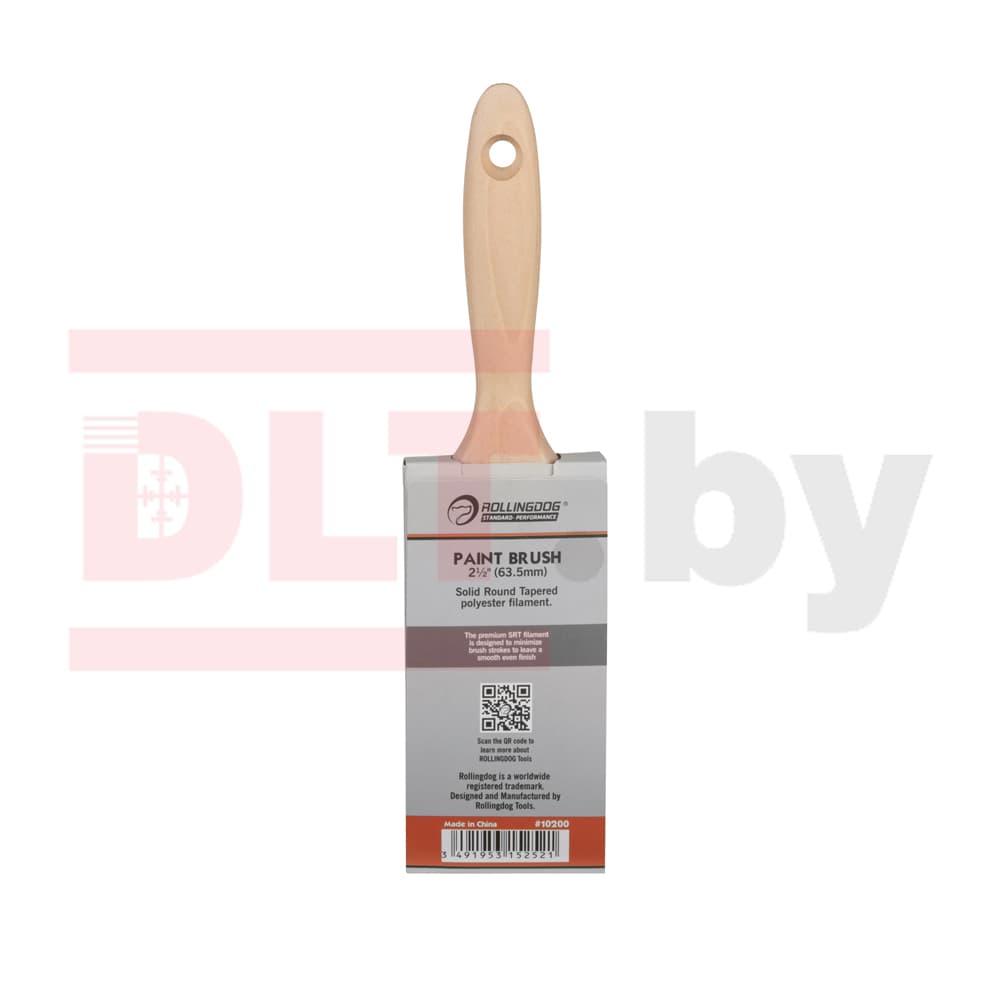 Кисть Rollingdog W1000 63мм, прямой срез, синтетика,серия Professional, арт.10200 - фото 3