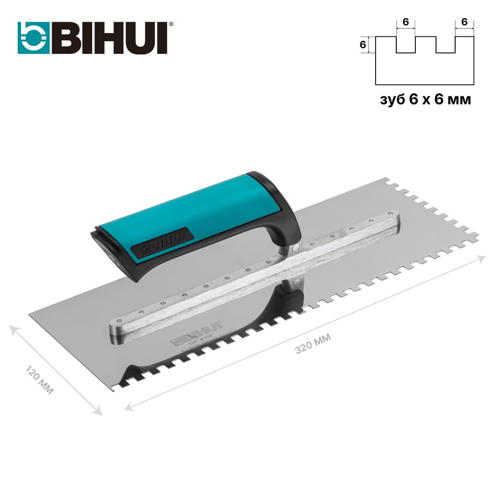 Гребенка BIHUI 320*120мм, зуб 6мм, арт.PTSL06