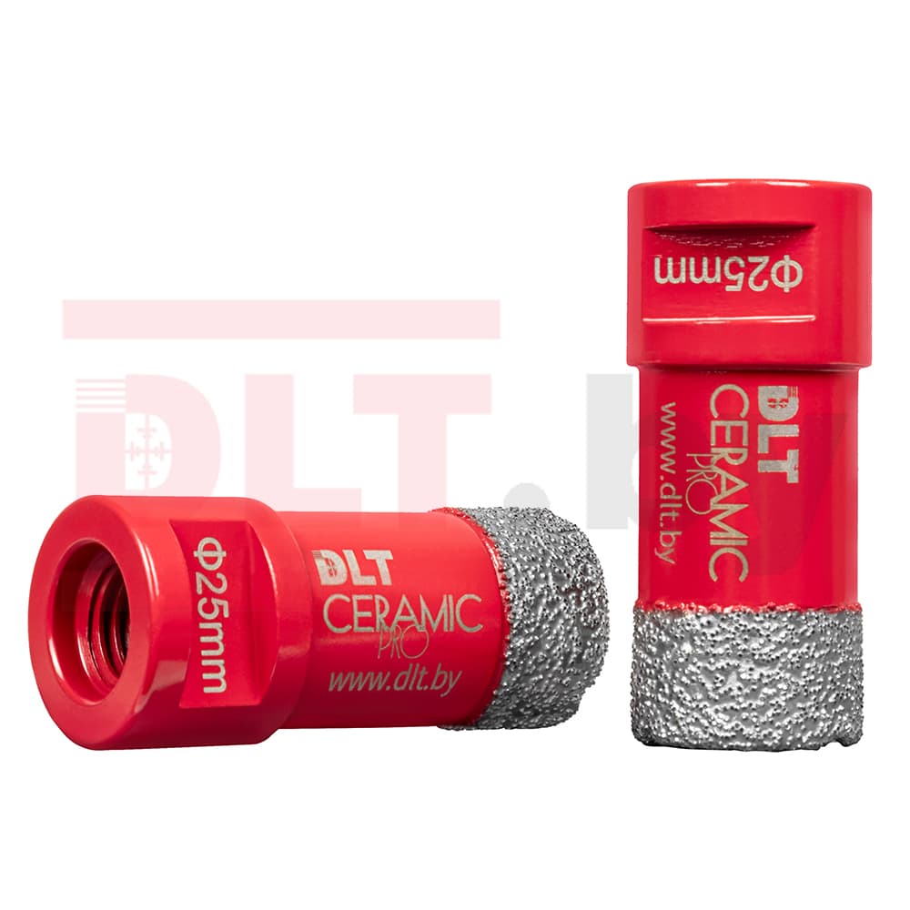 Алмазная коронка по керамограниту DLT CERAMIC PRO,25мм, арт.0691