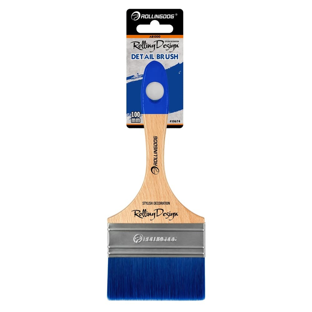 Кисть Rollingdog Detail Brush 100мм, прямой срез, синтетика, серия Elite, арт.10674 - фото 2