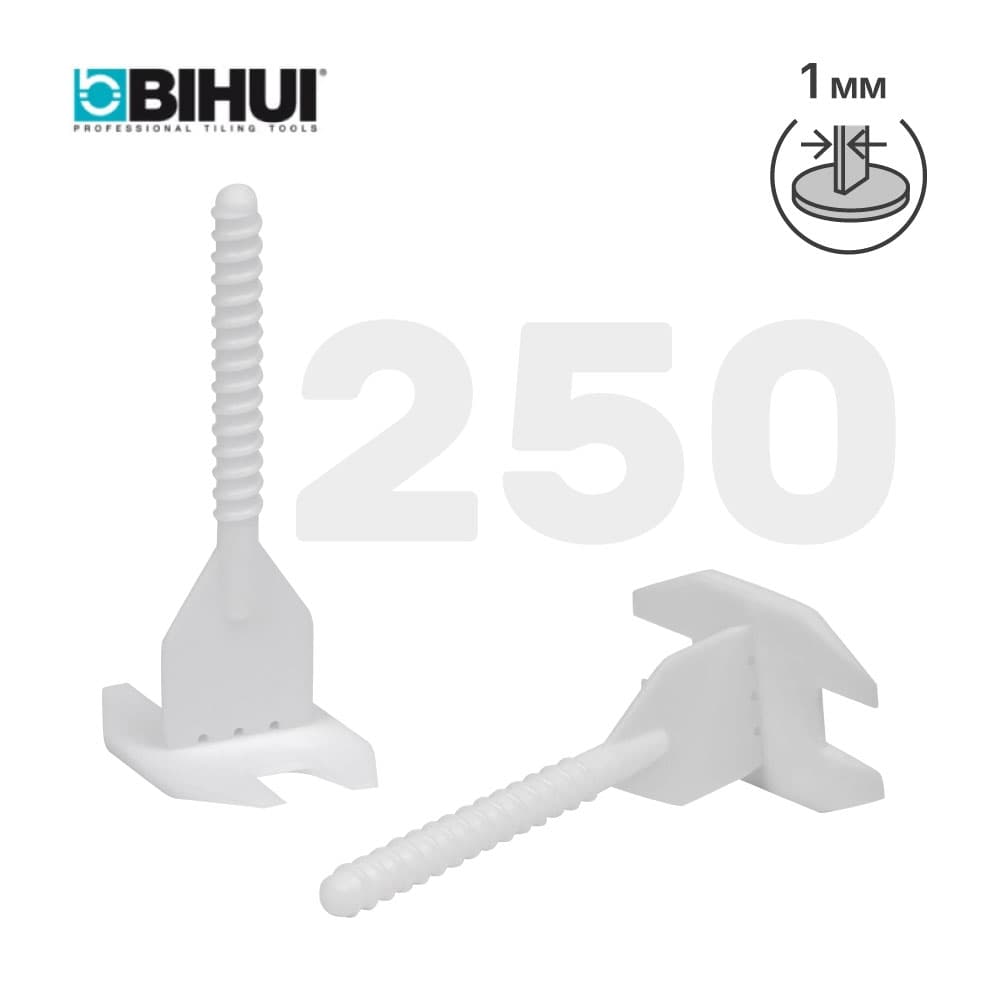 Зажим для системы выравнивания плитки (СВП) BIHUI 1 мм, 250 шт., арт.SL1250