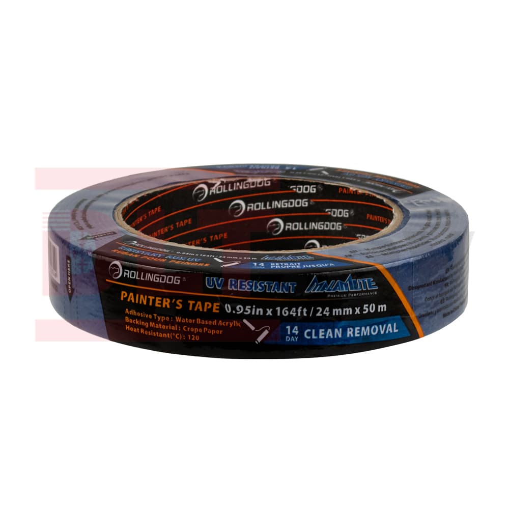 Малярная лента Rollingdog PAINTERS-SHIELD 24мм x 50м, арт.80022 - фото 3