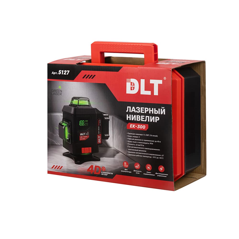 Лазерный уровень (нивелир) DLT EK-300, арт.5127 - фото 3