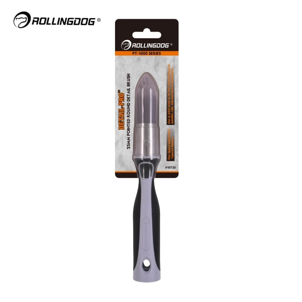Кисть Rollingdog PT-1000 25мм, круглая, полиэстер, серия Professional, арт.10734