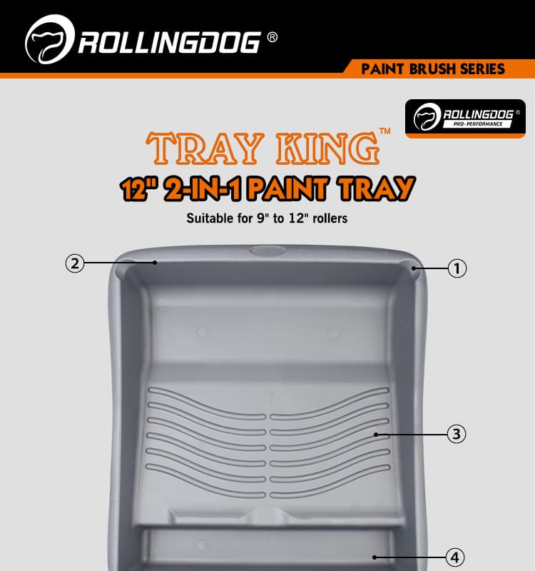 Кювета для краски Rollingdog Tray King 12” (300мм), серия Professional, арт.20039 - фото 13
